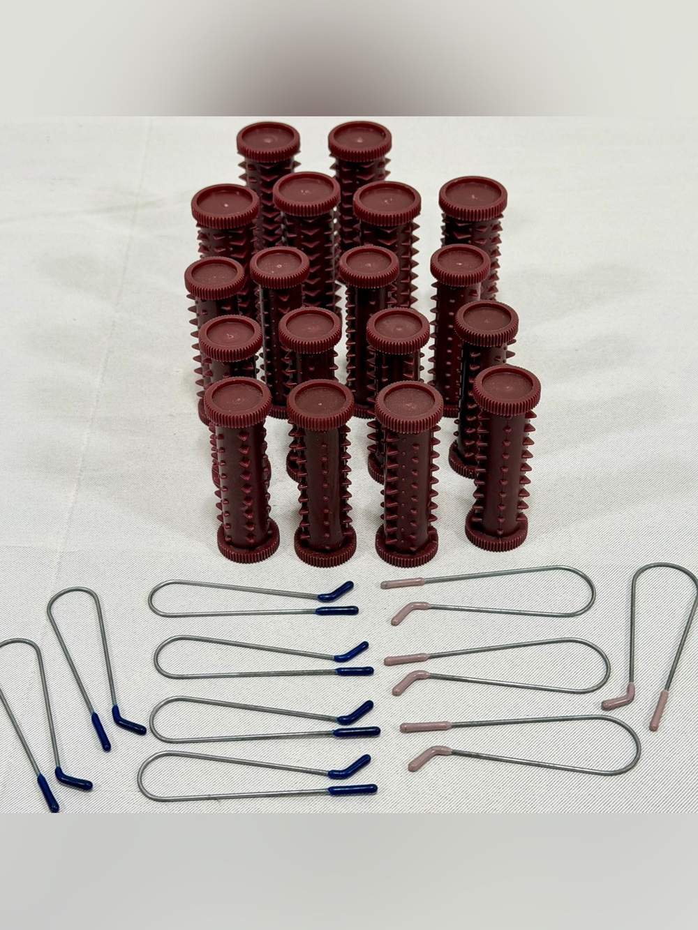Replacement Hot Rollers Windmere Free n Easy Lot Of 18 Medium Small W 10 Clips